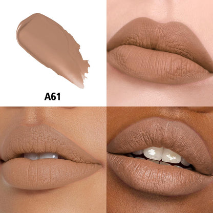 HANLADY Nude Lipstick – Long-Lasting Matte, Smudgeproof, Transferproof, Vegan (A61 Sugey Girl, 1 Pack)