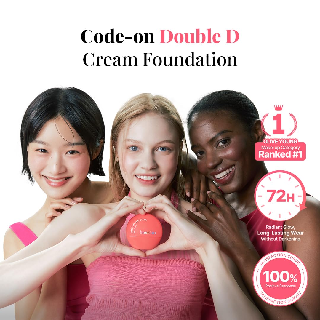 Hanskin DD Cream Contour – Shade 52 Deep Cocoa | Lightweight Liquid Contour & Pore-Blurring Definition