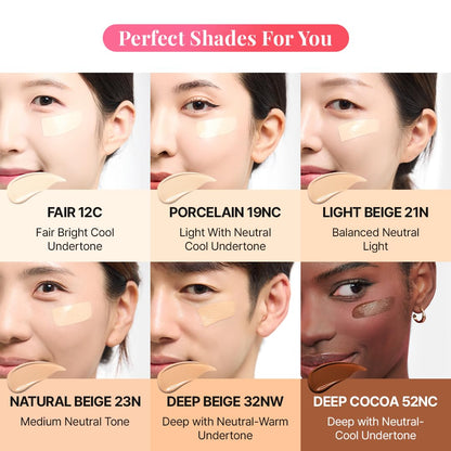 Hanskin DD Cream Foundation – Lightweight Korean BB Cream with Pore-Blur, Buildable Coverage | 1.18 fl oz (12C Fair)