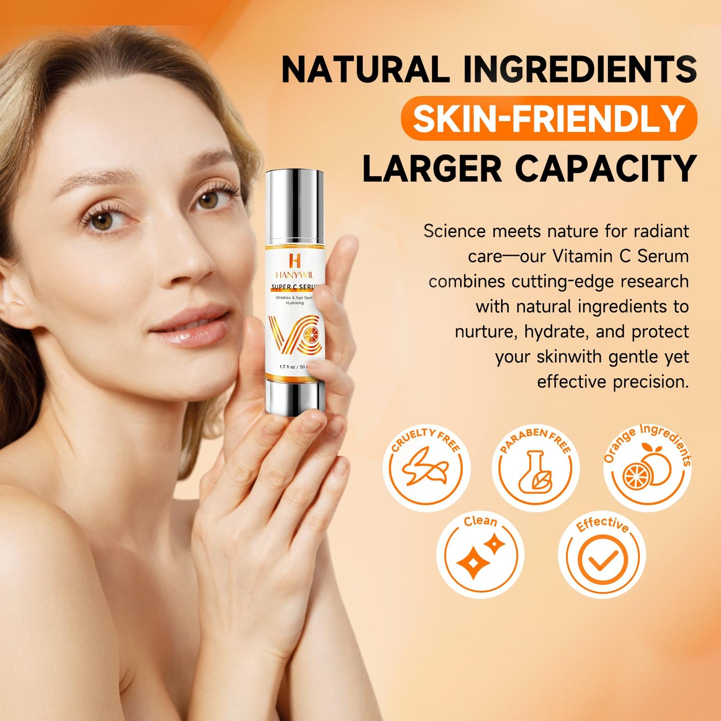 HANYWIL 20% Vitamin C Serum for Mature Skin — Target Age Spots & Wrinkles