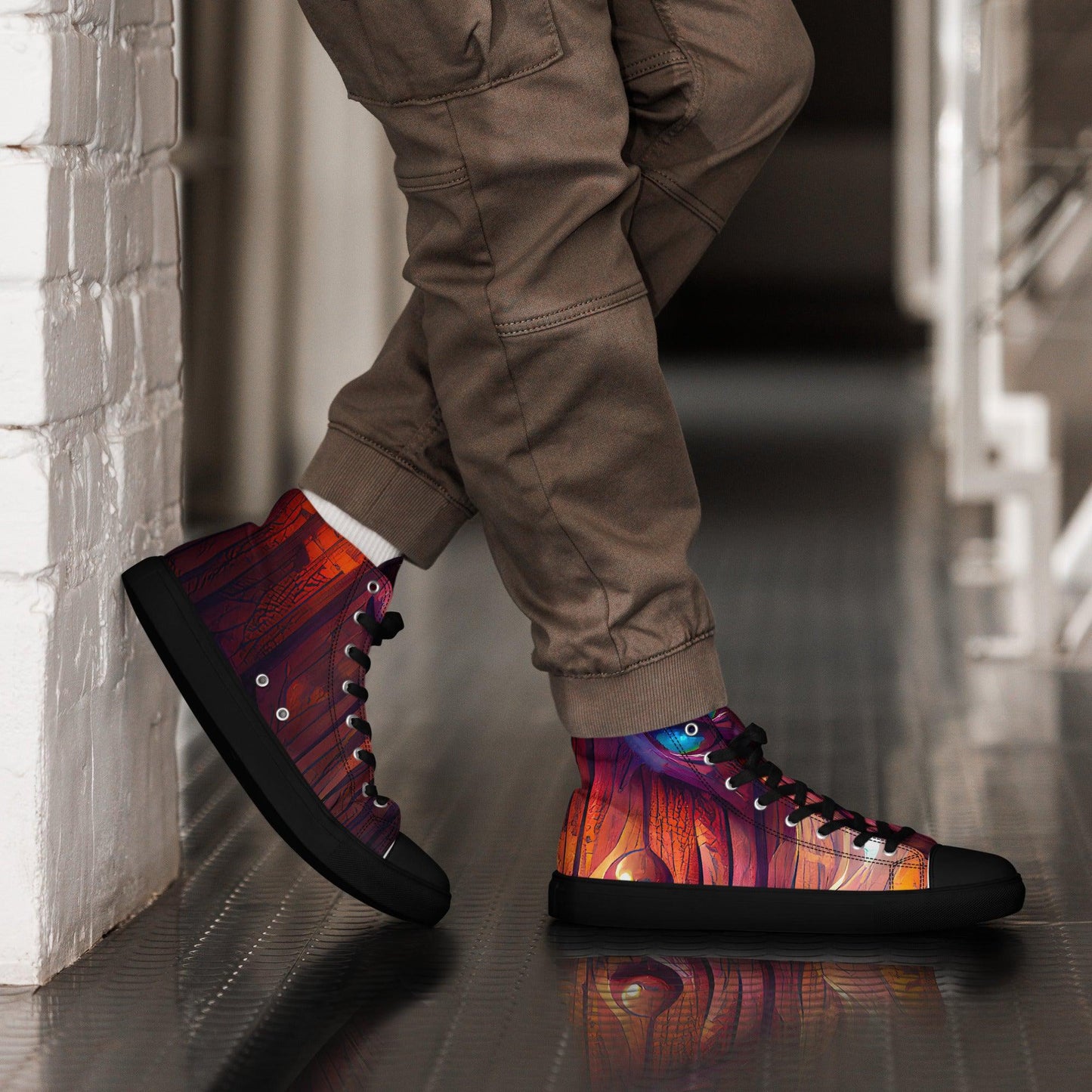 Hardwood - Mens High-Top Canvas Shoes