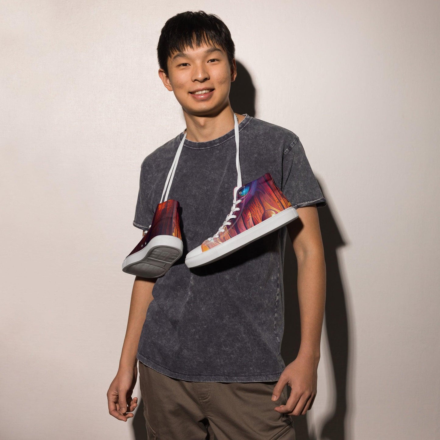 Hardwood - Mens High-Top Canvas Shoes