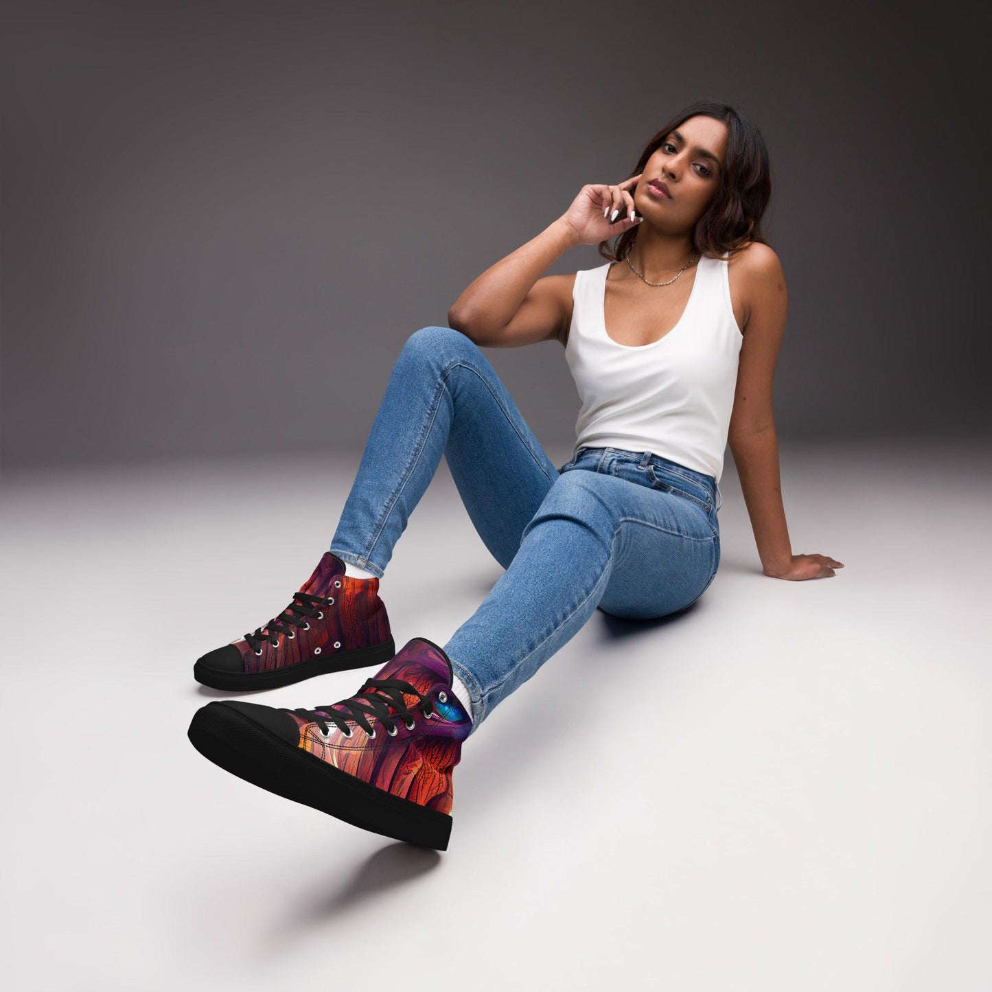 Hardwood - Womens High-Top Canvas Shoes