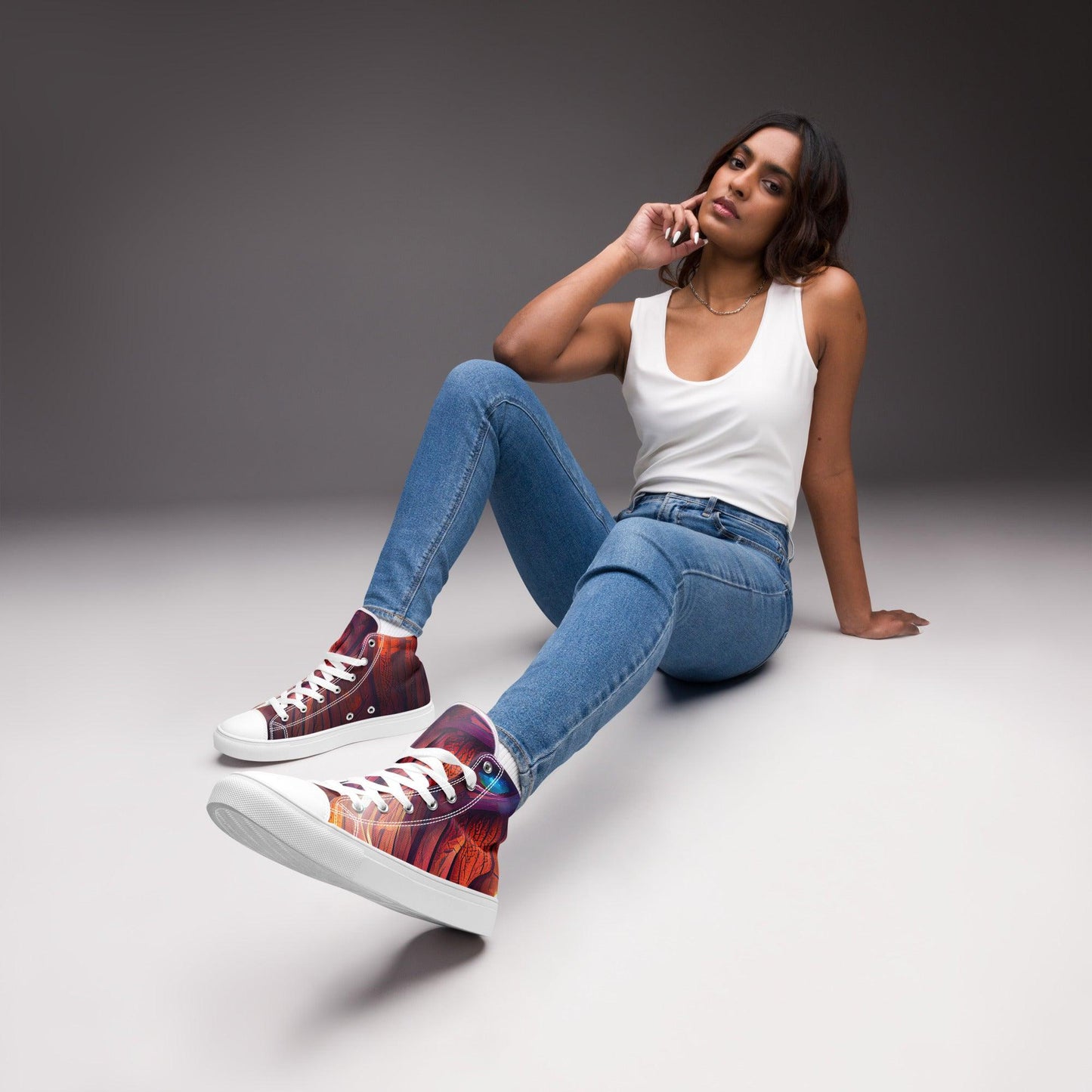 Hardwood - Womens High-Top Canvas Shoes