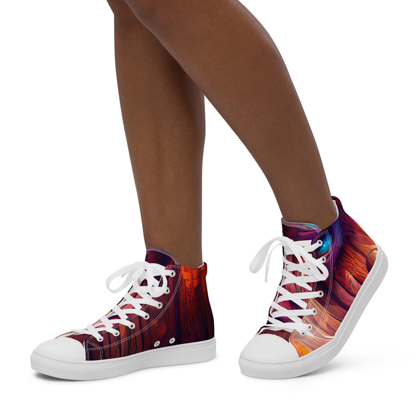 Hardwood - Womens High-Top Canvas Shoes
