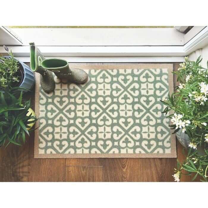 Abstract Washable Mat and Runner