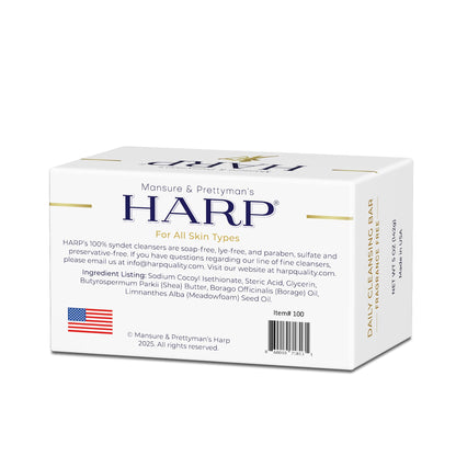 HARP Fragrance-Free Body Wash Bar | pH 5.0–6.0 Syndet, No Lye, Non-Comedogenic, 5oz