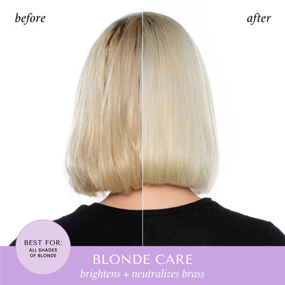 HASK Blonde Care Shampoo + Conditioner Set | Sulfate-Free, Gluten-Free, Vegan, Color Safe | 12oz Each
