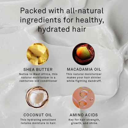 Hawthorne Frizz Fighter Shampoo for Men – Curly Hair Hydration, Sulfate Free (8 oz) 2-Pack