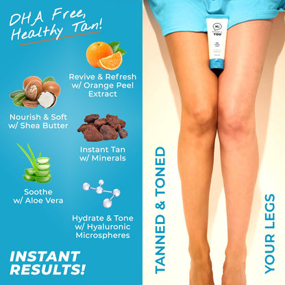 BE YOU BODY by HBY | Body Perfecting Bronzer – Instant Sunless Glow, Transfer- and Sweat-Resistant