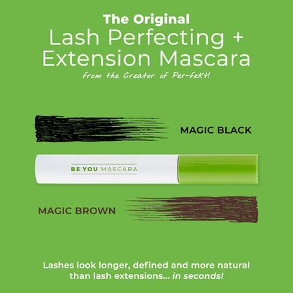 NEW! MAGIC BROWN BE YOU MASCARA by HBY – Lash Perfecting Gel, Buildable & Vegan