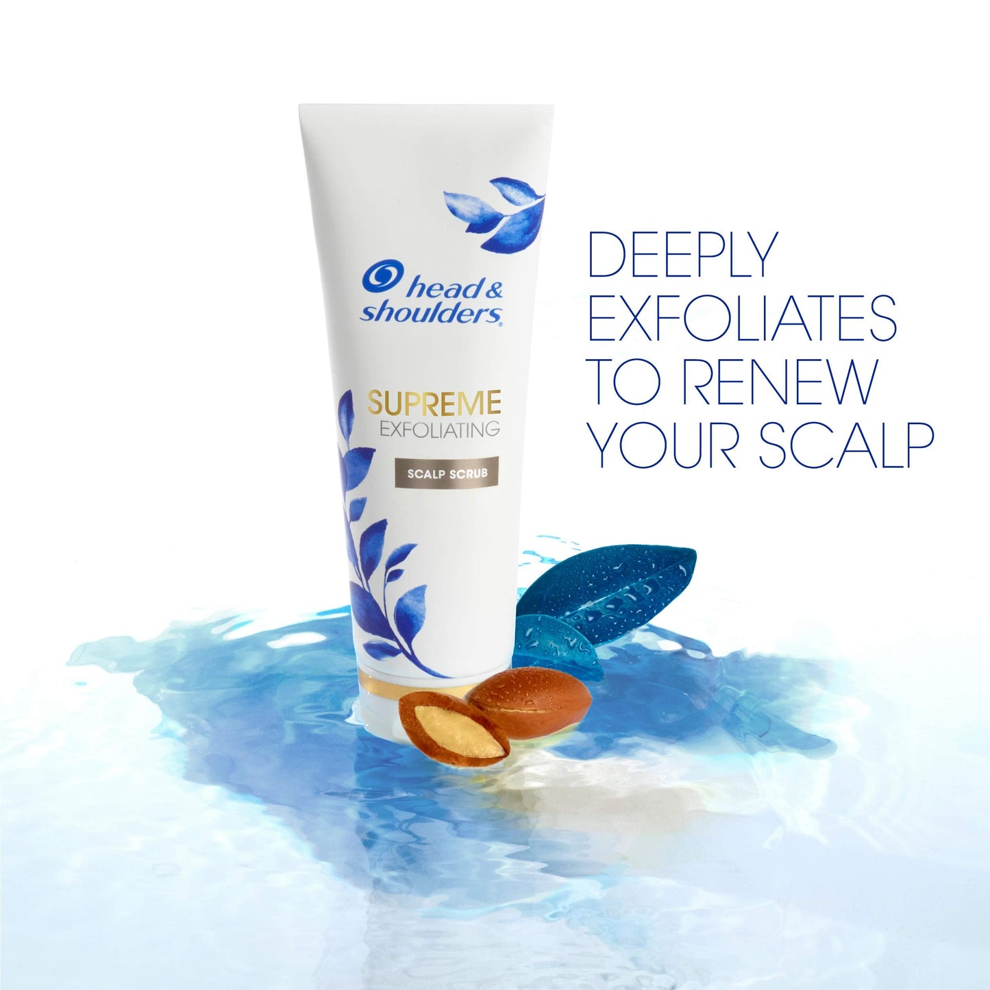 Head & Shoulders Supreme Exfoliating Scalp Scrub – Argan Oil & Vitamin E, 3.3 oz
