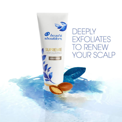 Head & Shoulders Supreme Exfoliating Scalp Scrub – Argan Oil & Vitamin E, 3.3 oz