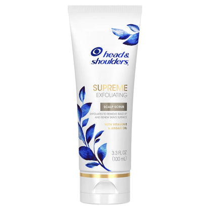 Head & Shoulders Supreme Exfoliating Scalp Scrub – Argan Oil & Vitamin E, 3.3 oz