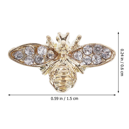 Healeved Bee Nail Charms 3D Alloy – Retro Nail Art Accessories for Acrylic & Natural Nails
