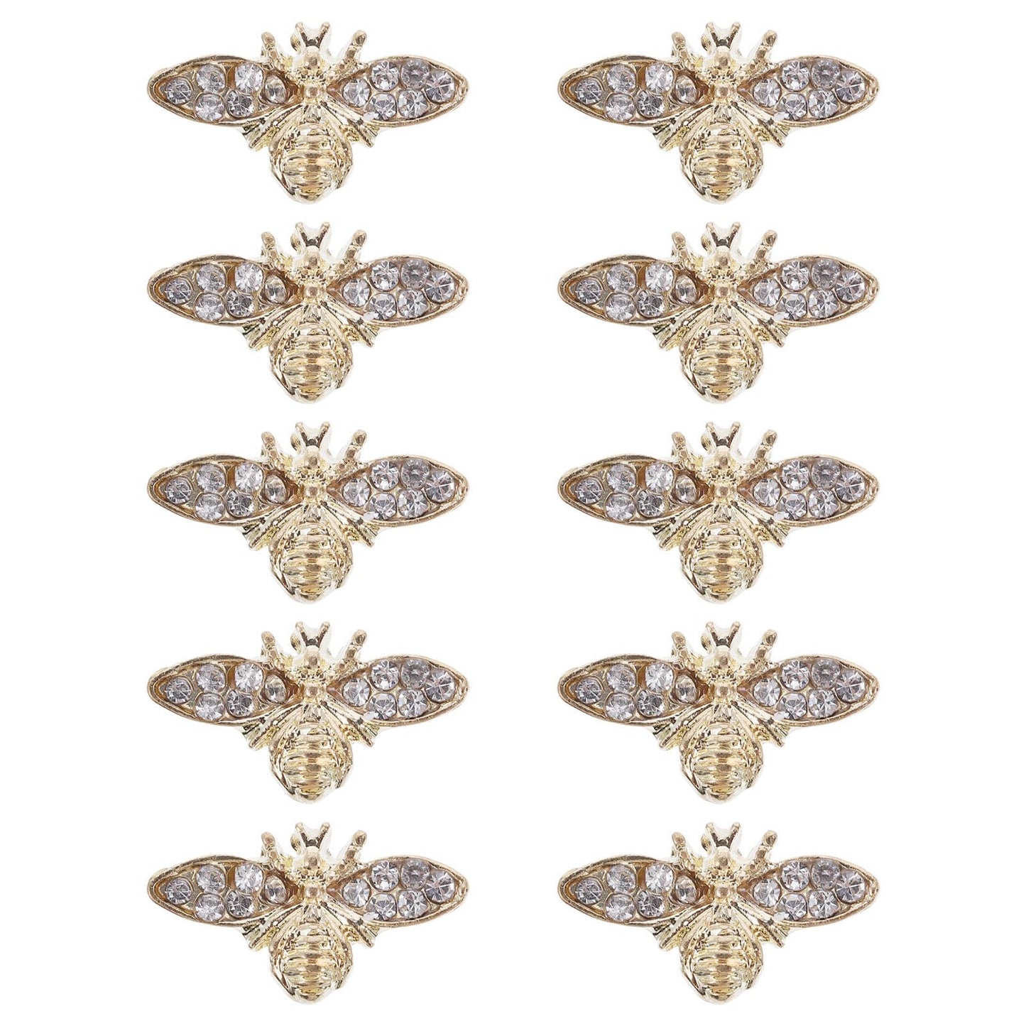 Healeved Bee Nail Charms 3D Alloy – Retro Nail Art Accessories for Acrylic & Natural Nails