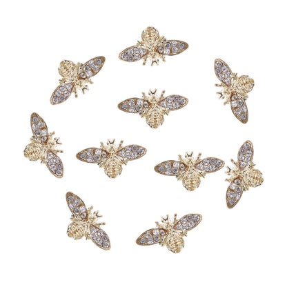 Healeved Bee Nail Charms 3D Alloy – Retro Nail Art Accessories for Acrylic & Natural Nails
