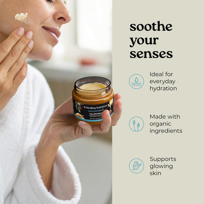 Healing Solutions Beef Tallow & Honey Balm for Face – 1.8oz, Unscented