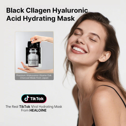 HEALOINE Deep Collagen Mask with Hyaluronic Acid – Overnight Firming, 500ppm Collagen, 30g x10