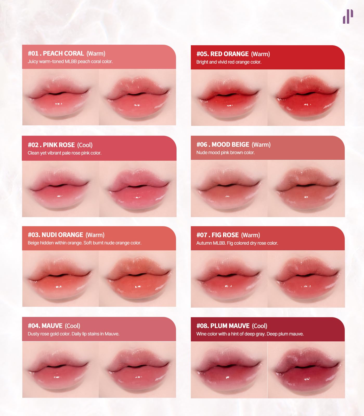 Heart Percent Just Coral Lip Tint – Dote On Mood Pure Glow, Lightweight Hydration