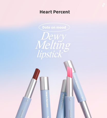 Heart Percent Dote On Mood Dewy Black Lipstick – High-Shine Dewy Melting Lip Color