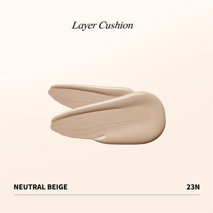 Heart Percent Dote on Mood Layer Cushion SPF 50+/PA+++ with Refill – Satin Glow Full Coverage Foundation (#23N)