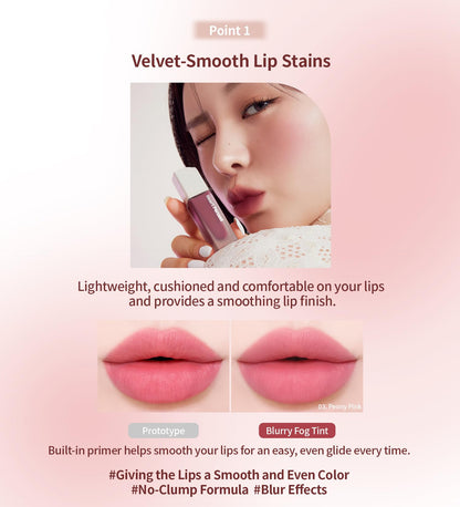 Heart Percent Dote On Mood Lip Stain #02 Dusty Fig – Velvet Matte, Lightweight, Vegan, Personal Color Analysis