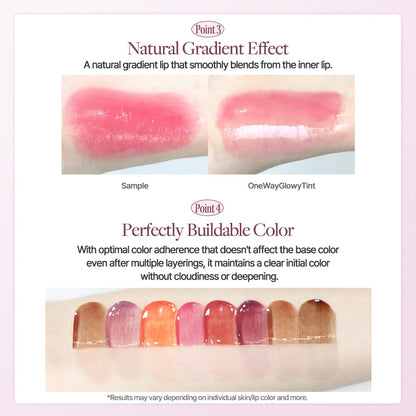 Heart Percent Dote On Mood One Way Glowy Tint 11.Dawn Mauve | Lip Tint Gloss