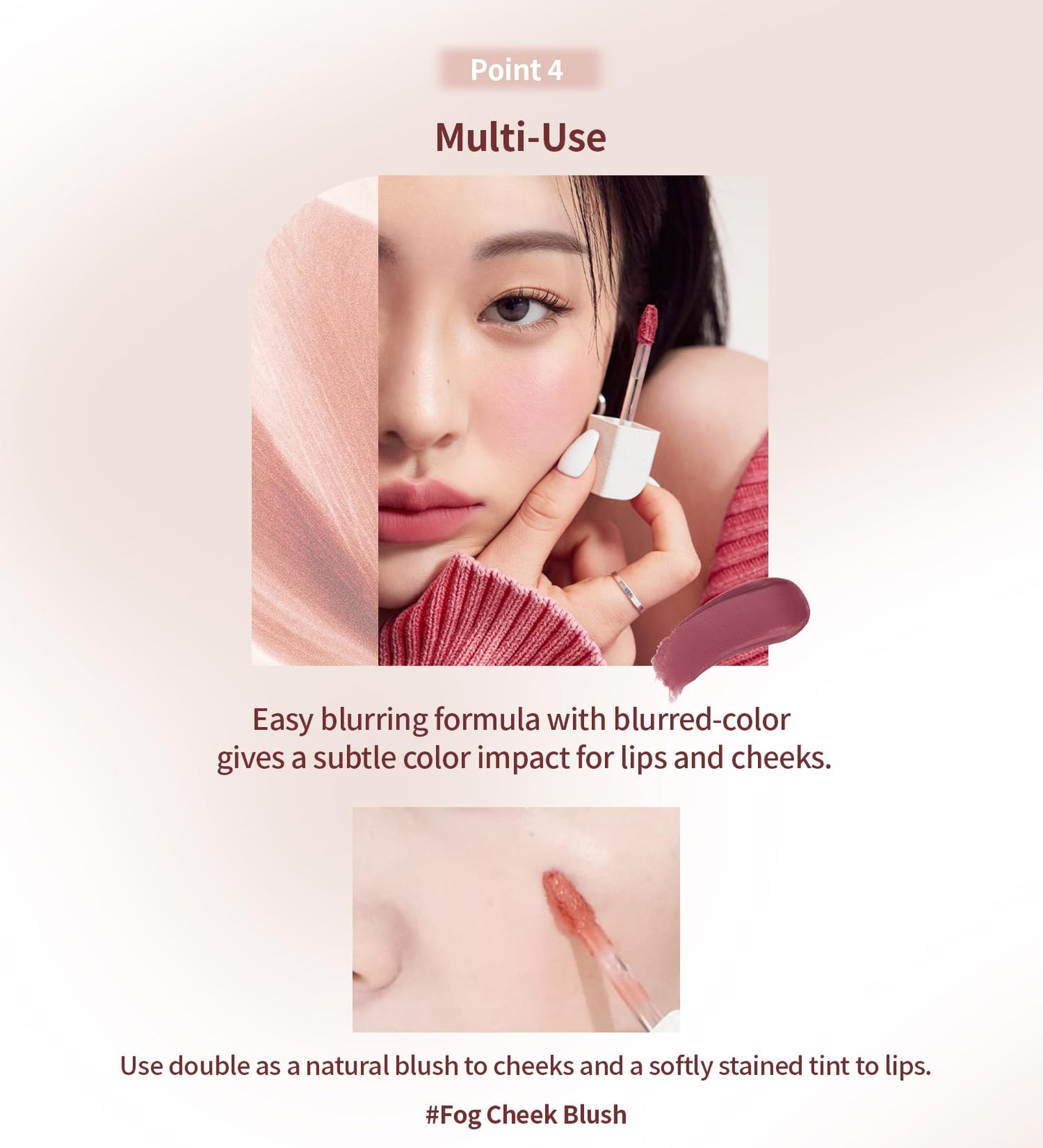 Heart Percent Dote On Mood Lip Stain #02 Dusty Fig – Velvet Matte, Lightweight, Vegan, Personal Color Analysis