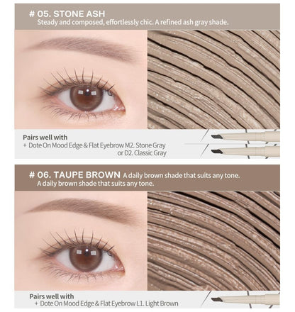 Heart Percent Dote On Mood Browcara – Waterproof, Long-Lasting Brow Color Mascara (Stone Ash 05)