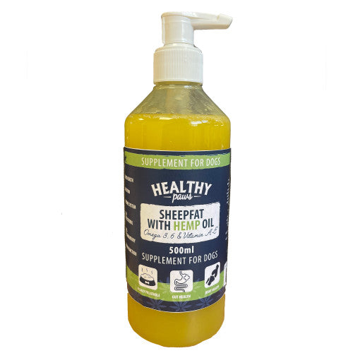 Heathly Paws Sheepfat with Hempseed Oil 500ml