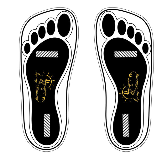 HeeStar 60 Pairs Disposable Black Tanning Feet Pads – Soles Protection for Spray Tans
