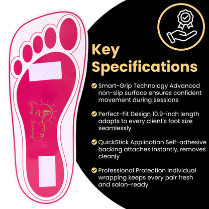 HeeStar 120 Pairs Disposable Spray Tan Feet Pads – Deluxe Hygienic Foot Protection for Salons & Home