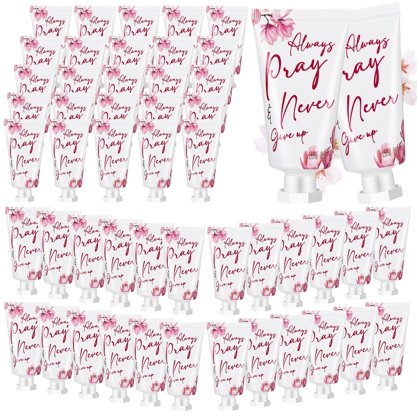 Heigble 50 Pack Christian Hand Lotion — Bible Gift Set for Women