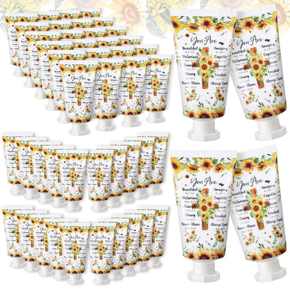 Heigble 50-Pack Bible Hand Cream Gift Set — Sunflower Design, Travel Size