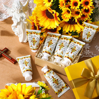 Heigble 50-Pack Bible Hand Cream Gift Set — Sunflower Design, Travel Size