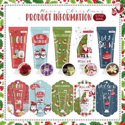 Heigble 30-Piece Christmas Hand Cream Set – Festive Scents & Travel-Size Moisturizers