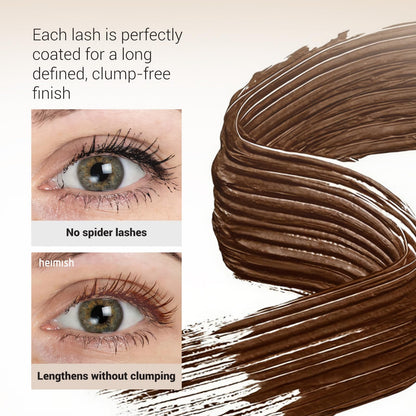 HEIMISH Dailism Smudge Stop Mascara – Volumizing & Lengthening, Waterproof Brown 0.32oz/9g