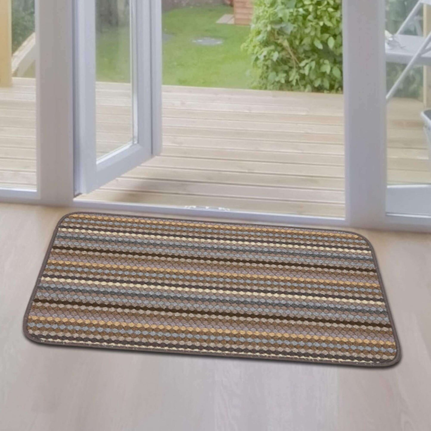 Washable Multicolour Stripe Mats| 111