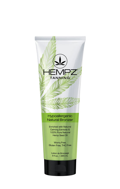 HEMPZ Hypoallergenic Natural Bronzer | Herbal Self-Tanning Lotion 9 oz