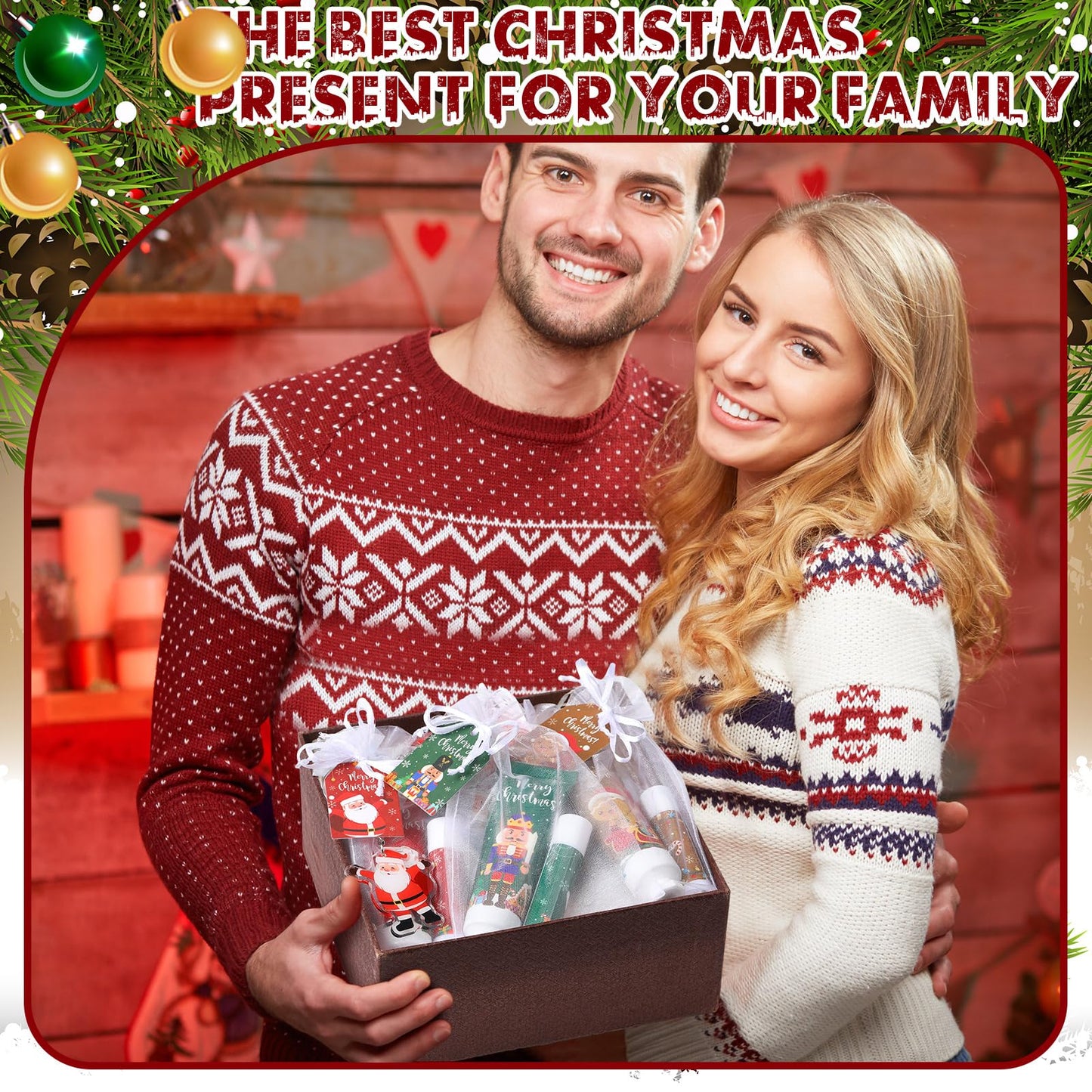 Henoyso 50 Set Christmas Hand Cream & Lip Balm Gift Set – Bulk Holiday Favors