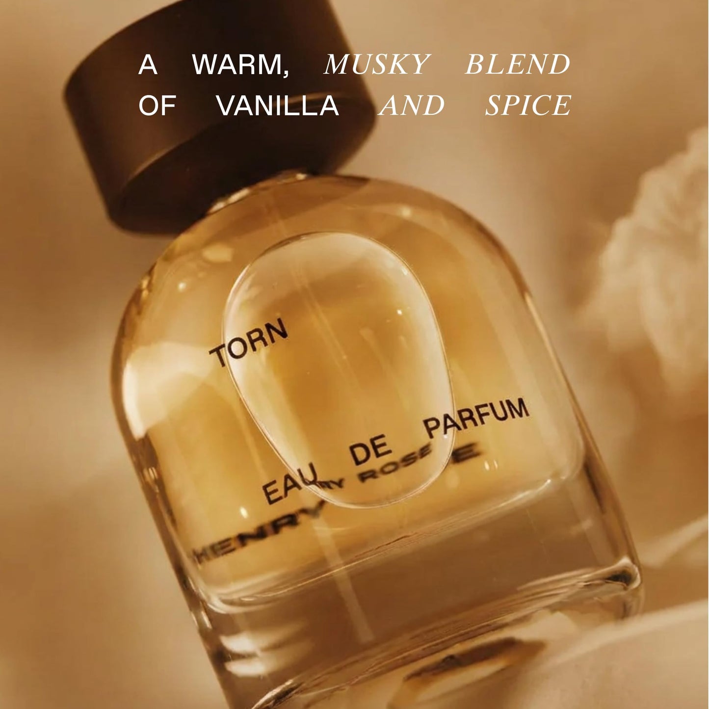 Henry Rose Torn – Unisex Vanilla Perfume with Freesia, Rose & Jasmine | EWG Verified, Cruelty-Free, 1.7 fl oz