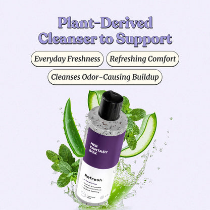 Her Fantasy Box Refresh pH Balancing Shower Gel – Natural Feminine Hygiene, 8 oz
