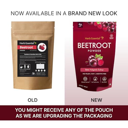 Herb Essential Beetroot Powder – 100 g (3.52 oz), Organic, Vegan-Friendly Superfood for Smoothies