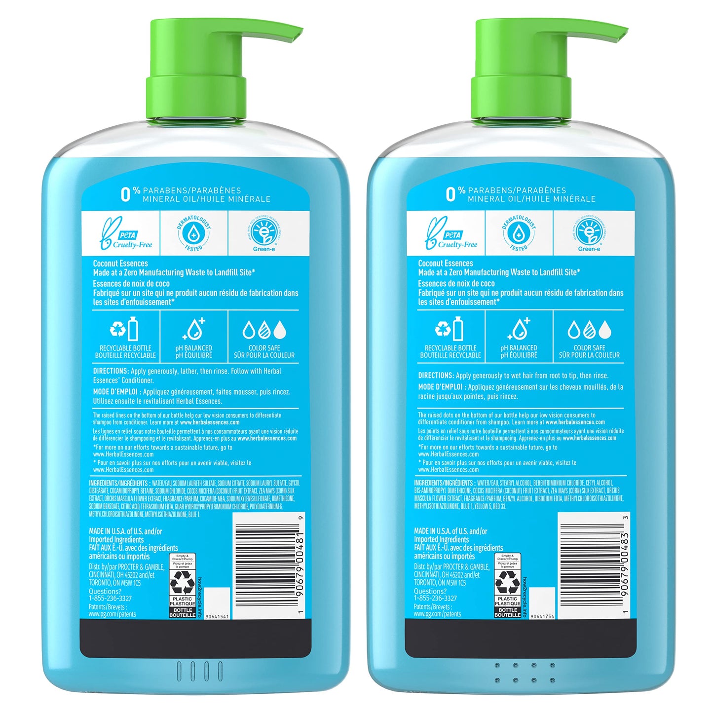 Herbal Essences Hello Hydration Shampoo & Conditioner Set – Moisturizing, Paraben Free, Color-Safe, Coconut