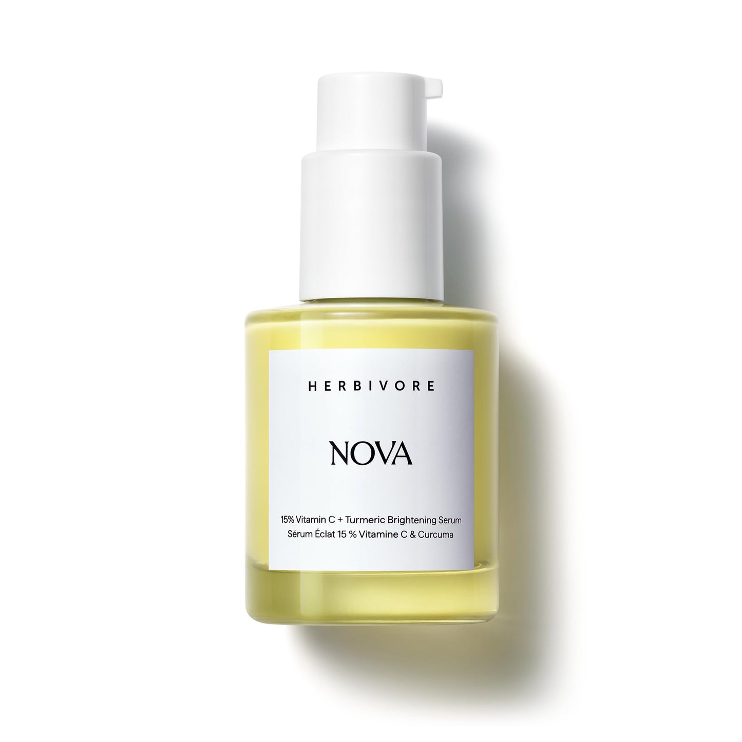 HERBIVORE Nova 15% THD Vitamin C + Turmeric Serum – Brightening for Dark Spots | Vegan, Cruelty-Free, 30 mL