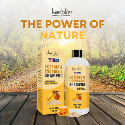 Herblov Eczema Shampoo – All-Natural Dermatitis & Psoriasis Relief | Made in USA