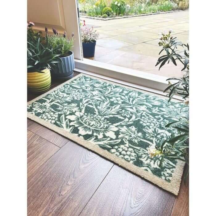 Abstract Washable Mat and Runner