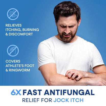 Hermon Jock Itch Antifungal Soap – Tea Tree Oil Relief for Jock Itch, Athlete's Foot & Ringworm (2 Bars)