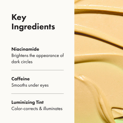 HERO COSMETICS Bright Eyes Illuminating Eye Cream – Cooling Stainless Steel Tip for Bright Under-Eyes